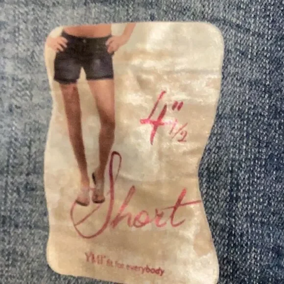 NWT YMI Denim Jean Shorts 3X Plus Embroidered - Picture 13 of 16